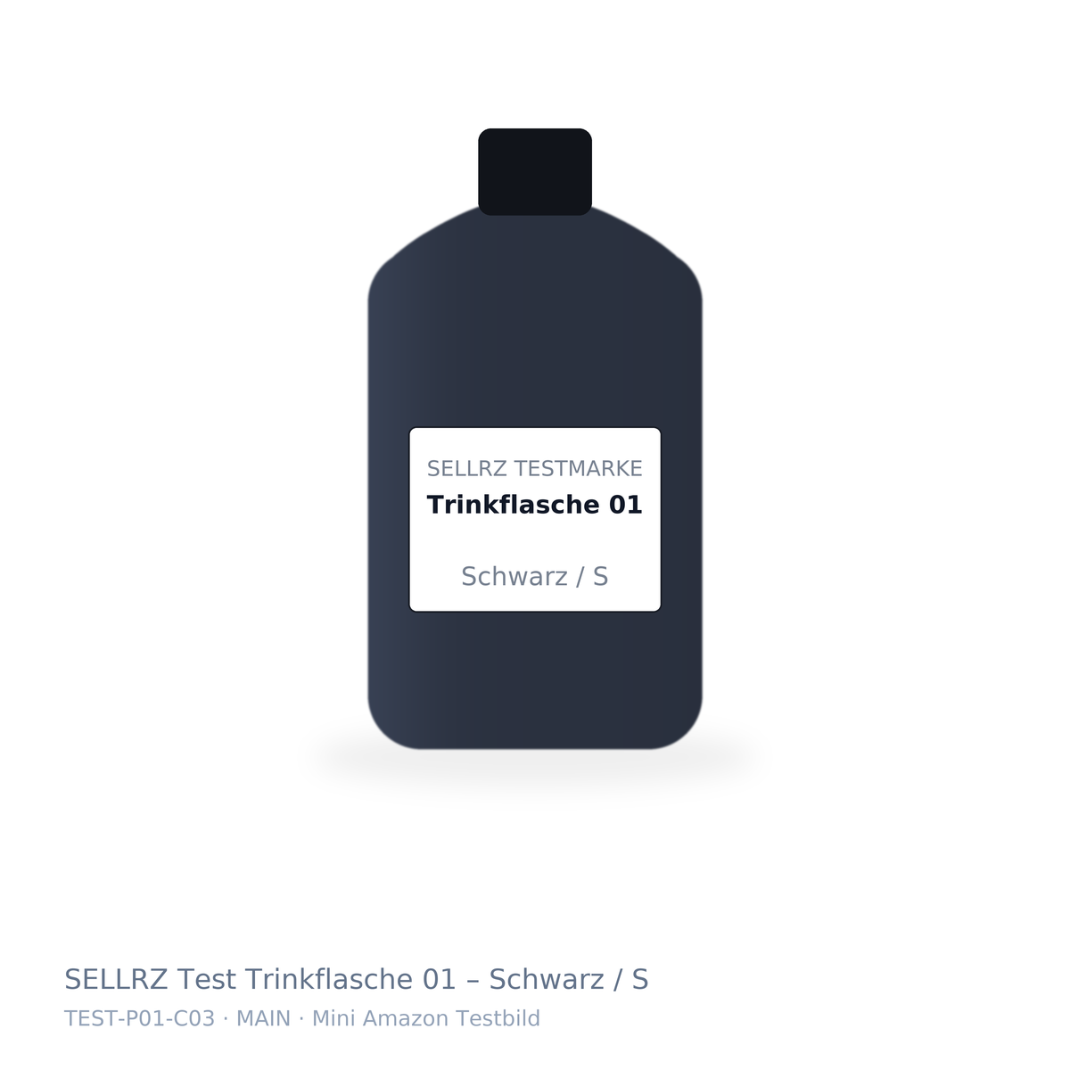 SELLRZ Test Trinkflasche 01 – Schwarz / S