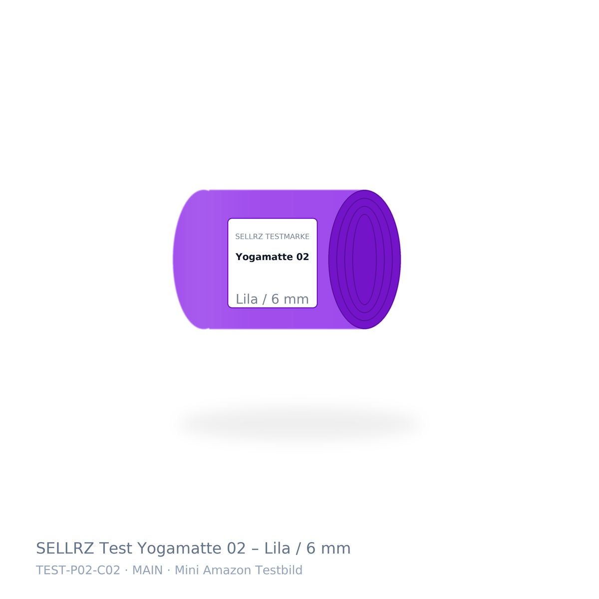 SELLRZ Test Yogamatte 02 – Lila / 6 mm