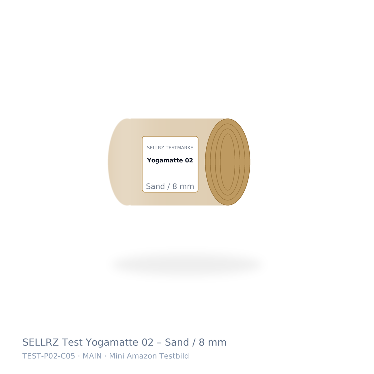 SELLRZ Test Yogamatte 02 – Sand / 8 mm