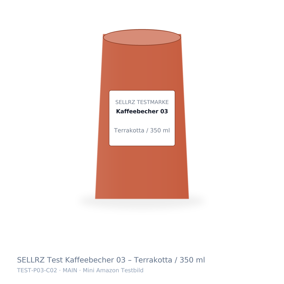 SELLRZ Test Kaffeebecher 03 – Terrakotta / 350 ml