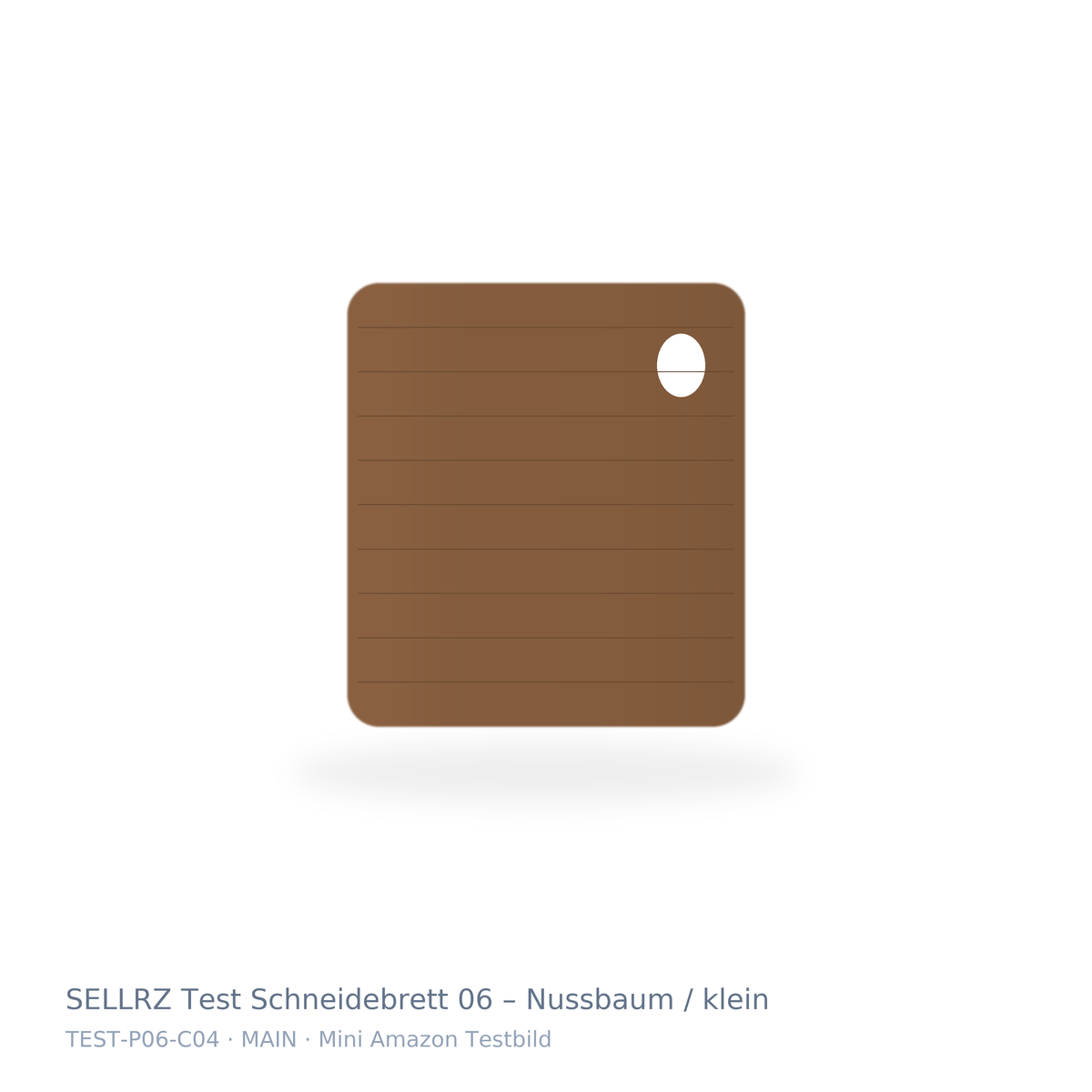 SELLRZ Test Schneidebrett 06 – Nussbaum / klein