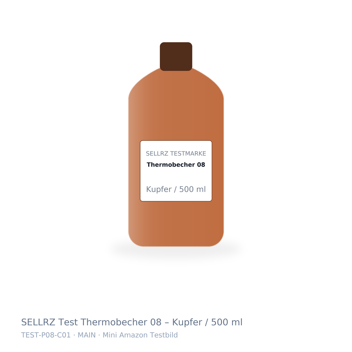 SELLRZ Test Thermobecher 08 – Kupfer / 500 ml