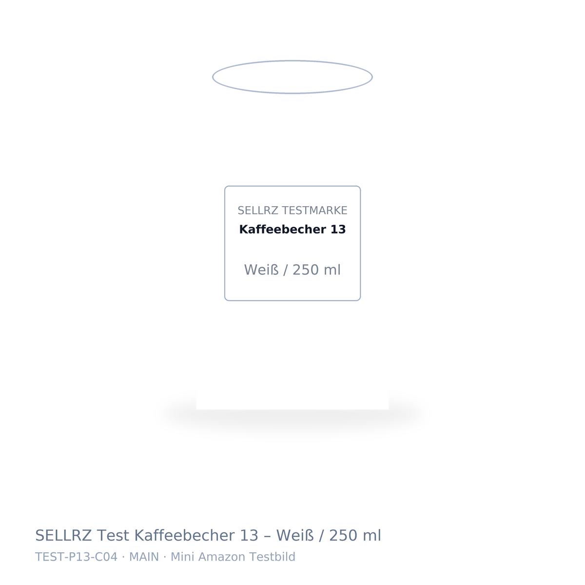 SELLRZ Test Kaffeebecher 13 – Weiß / 250 ml