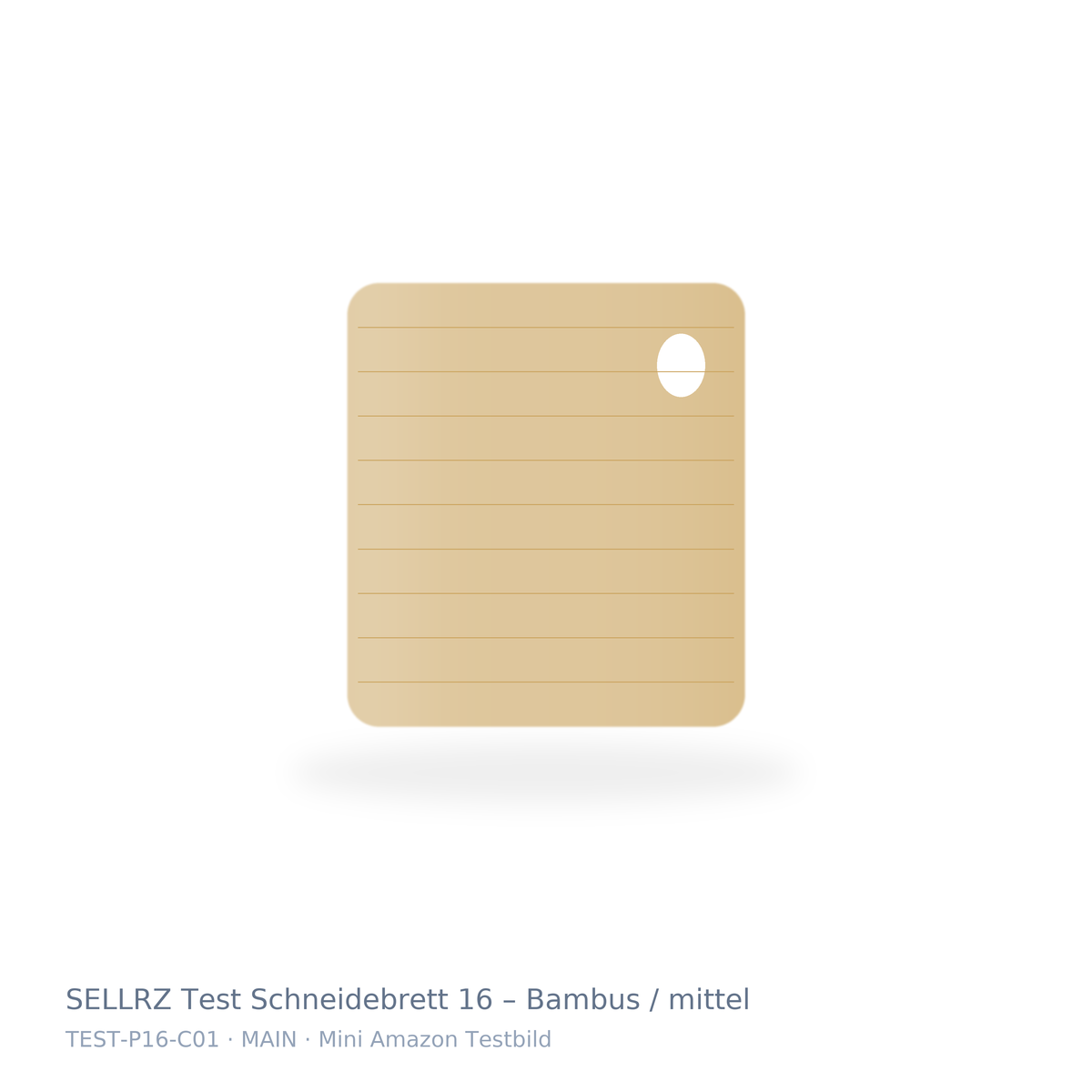 SELLRZ Test Schneidebrett 16 – Bambus / mittel