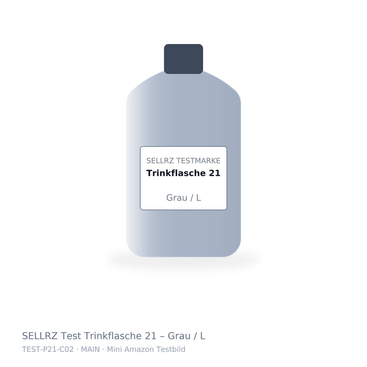SELLRZ Test Trinkflasche 21 – Grau / L