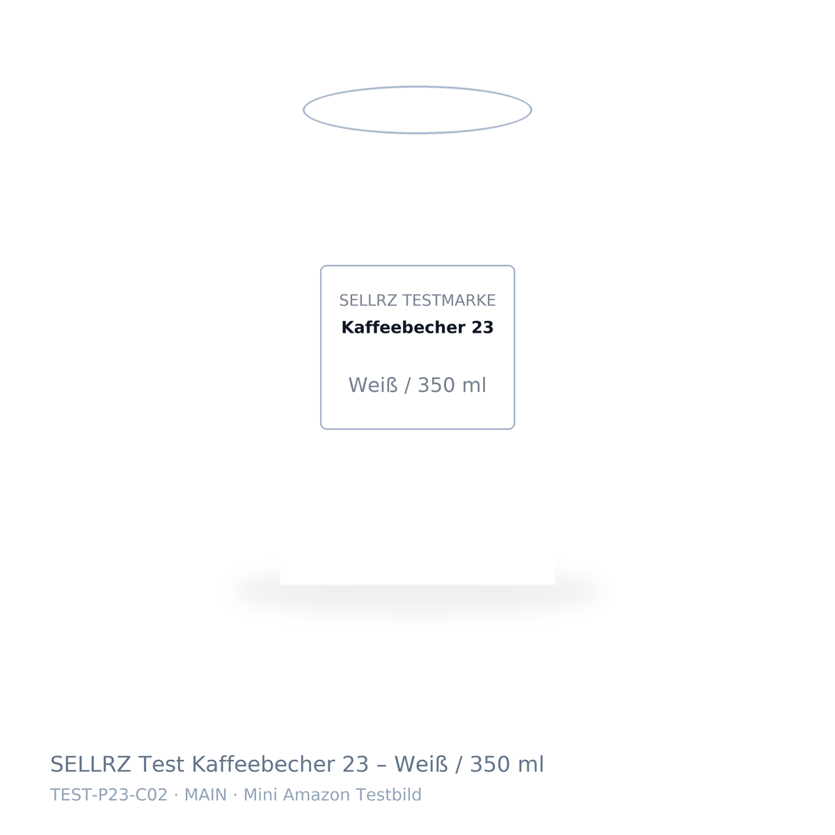 SELLRZ Test Kaffeebecher 23 – Weiß / 350 ml