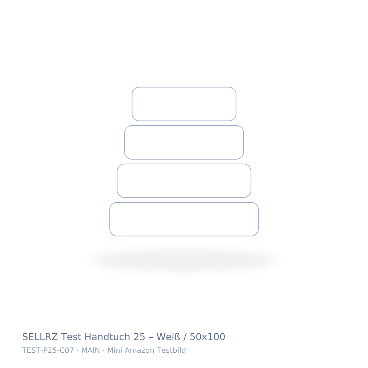 SELLRZ Test Handtuch 25 – Weiß / 50x100