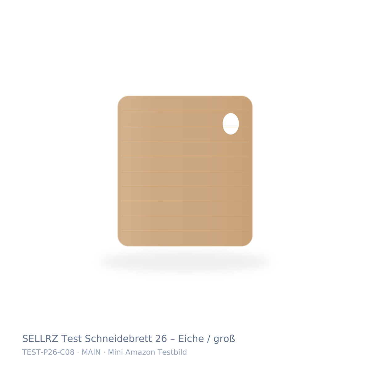 SELLRZ Test Schneidebrett 26 – Eiche / groß