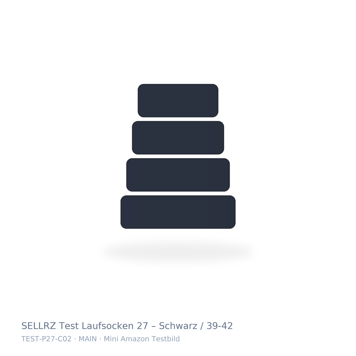 SELLRZ Test Laufsocken 27 – Schwarz / 39-42