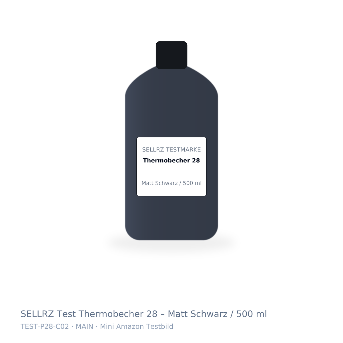 SELLRZ Test Thermobecher 28 – Matt Schwarz / 500 ml