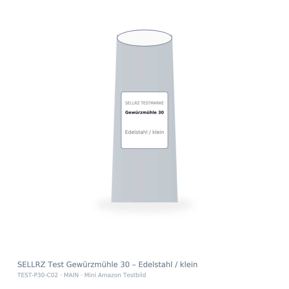 SELLRZ Test Gewürzmühle 30 – Edelstahl / klein