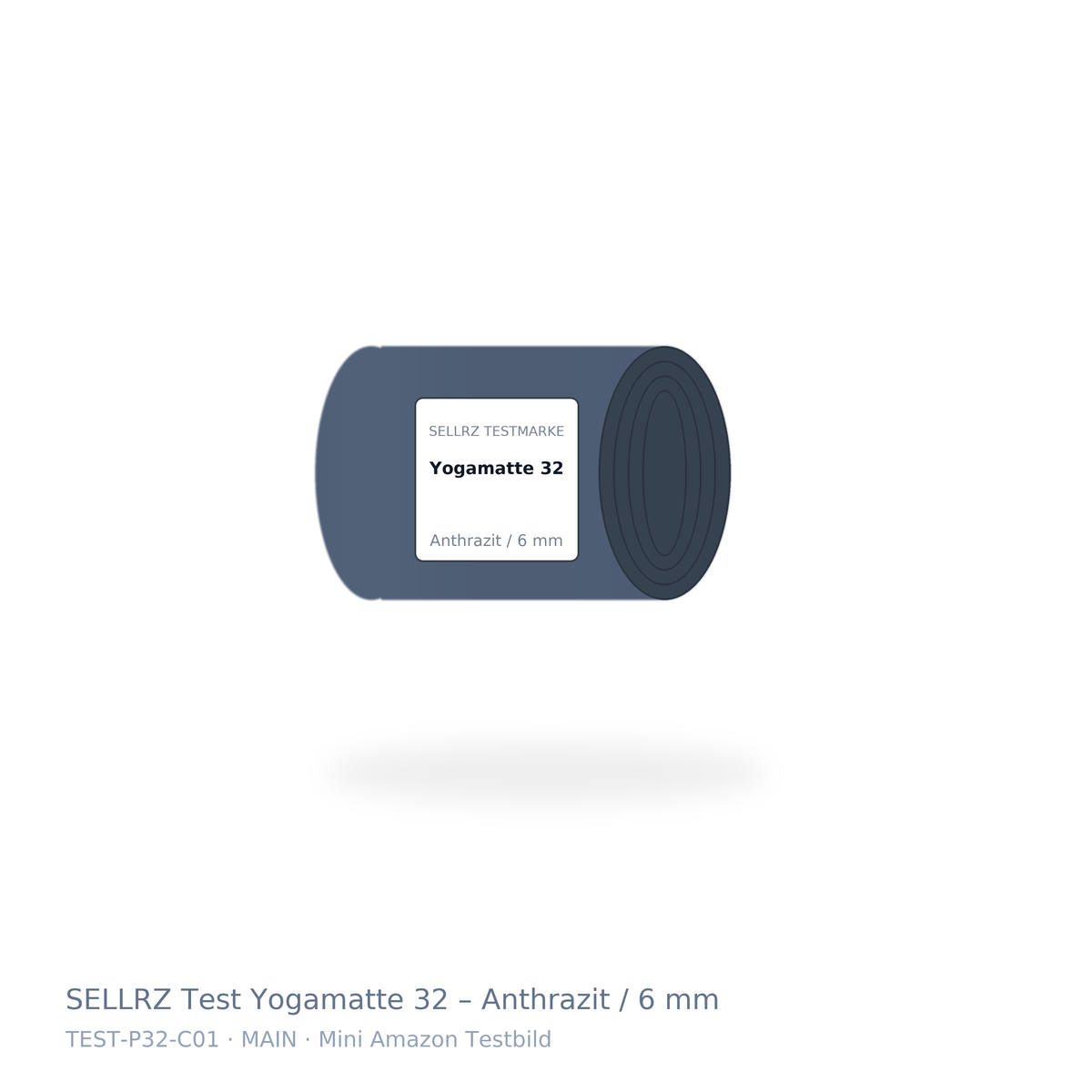 SELLRZ Test Yogamatte 32 – Anthrazit / 6 mm